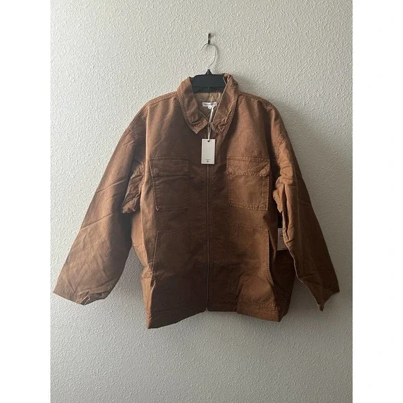 GOOD AMERICAN Women's Chore Dropped Shoulder Utility Jacket